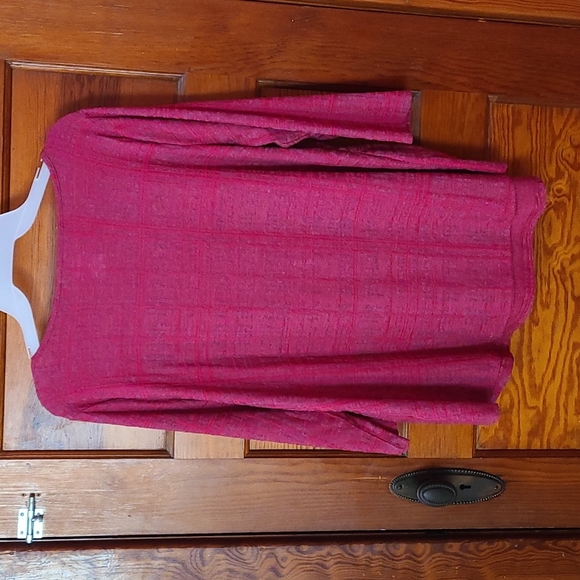 Evri Pink 3/4 Sleeve Modern Tee Sz 0X - Picture 2 of 4